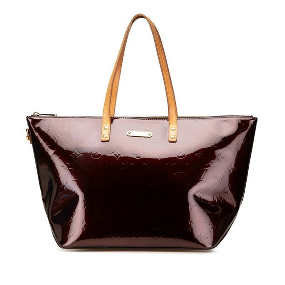 Louis Vuitton Tote Bellevue Vernis Purple Amarante GM Patent Shoulder Bag - Picture 1 of 8